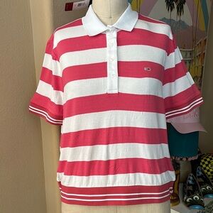 Tommy Jeans Bold Striped Polo NWT